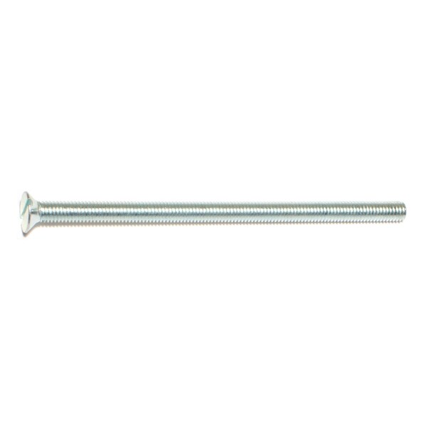 Midwest Fastener #10-32 x 3-1/2 in Slotted Flat Machine Screw, Zinc Plated Steel, 15 PK 68287 - main
